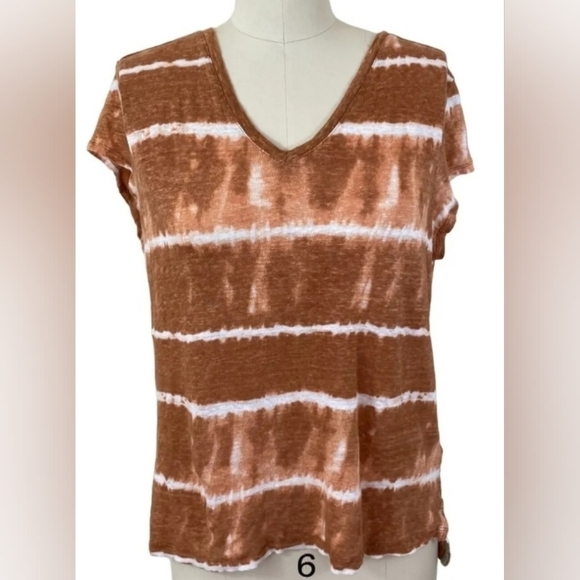 Rachel and Zoe Copper tie dyed tee shirt Size Medium - Picture 1 of 8